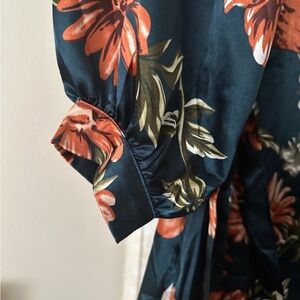 Floral Satin Blouse